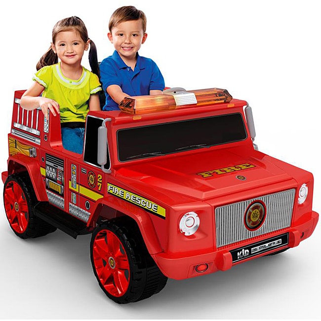 ride on fire truck 12v