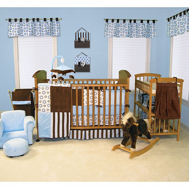 Trend Lab Blueberry 6-piece Crib Bedding Set