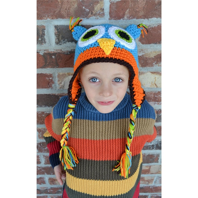 WhooHats Boys Owl Crochet Hat  