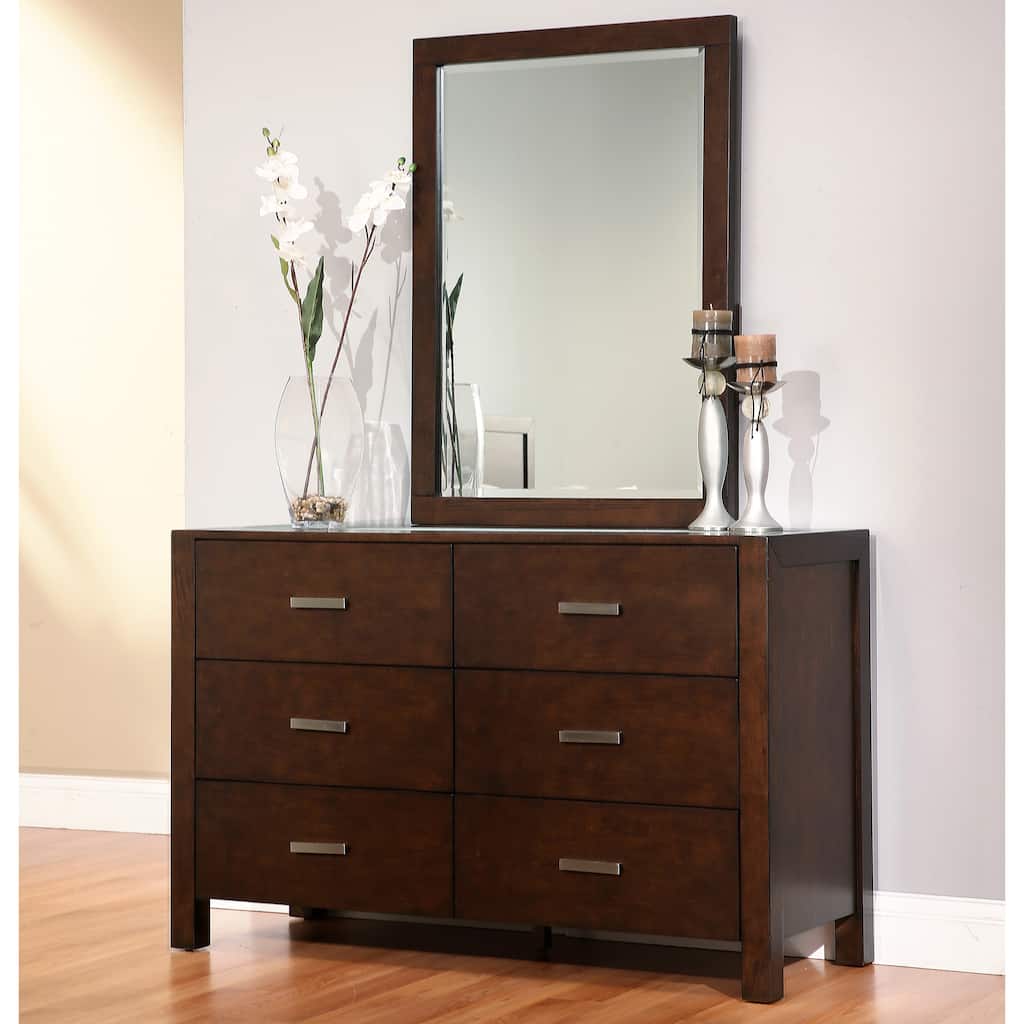Abbyson Hamptons 6-drawer Dresser with Mirror