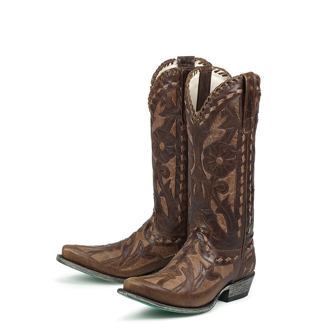 Lane Boots Womens Brown/ Tan Poison Cowboy Boots  