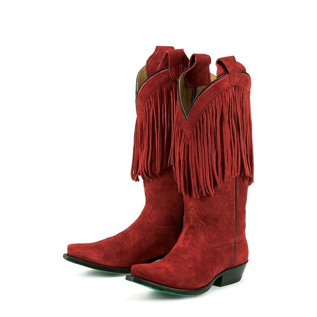 red tassel boots
