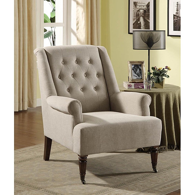 Sand Tufted Accent Chair