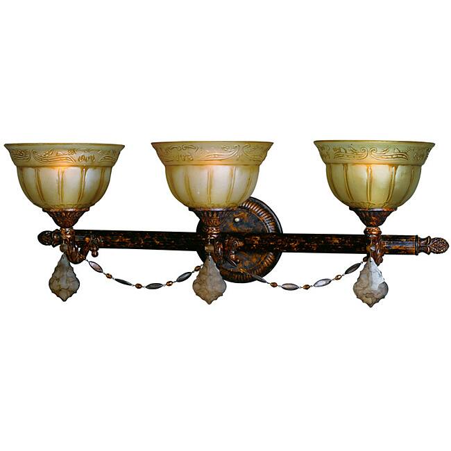 Woodbridge Lighting Lucerne 3-light Old World Bronze Bath Bar