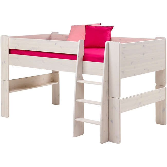 Popsicle Whitewash Midsleeper Loft Bed  