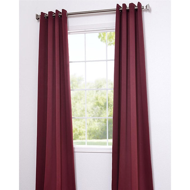 Burgundy Thermal Blackout 120 inch Curtain Panel Pair