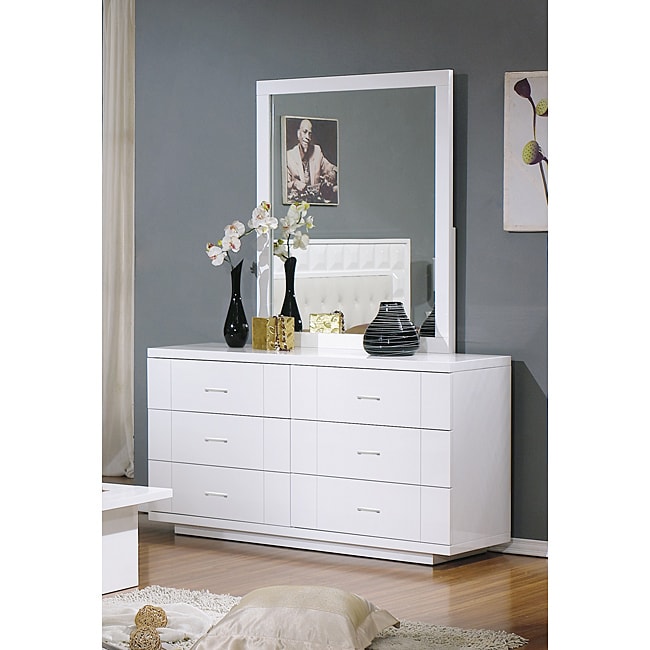 Pure White Lacquer Dresser  