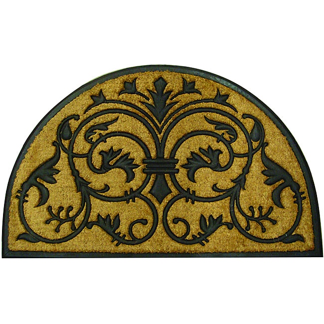 Monarch 18x30 Recycled Rubber & Coir Doormat Imports Unlimited Door Mats