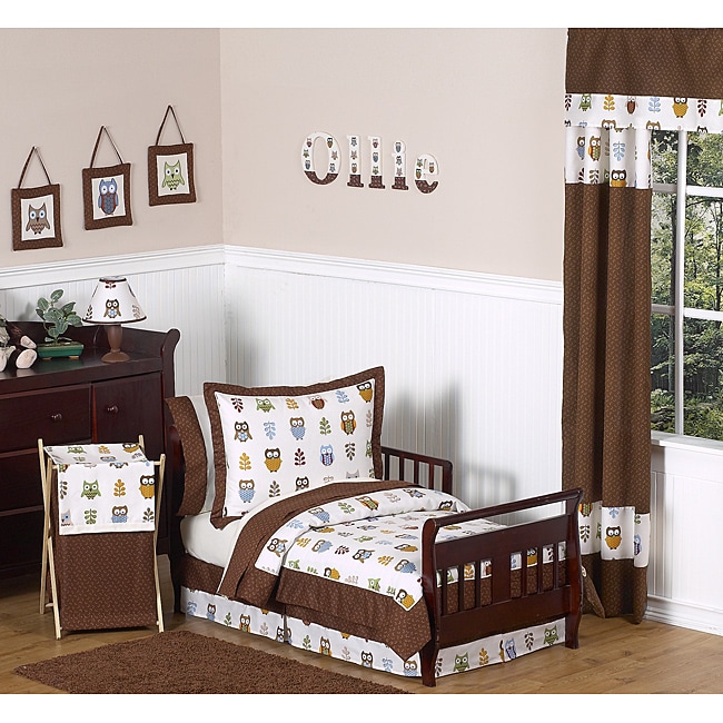 JoJo Designs Night Owl 5 piece Toddler Bedding Set 