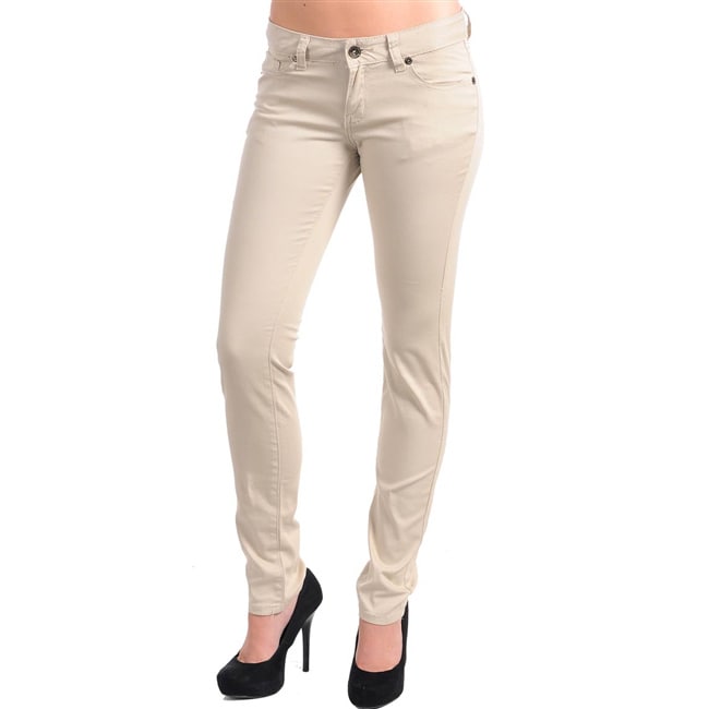 Stanzino Women's Khaki Stretch Pants - Free Shipping On Orders Over $45 ...