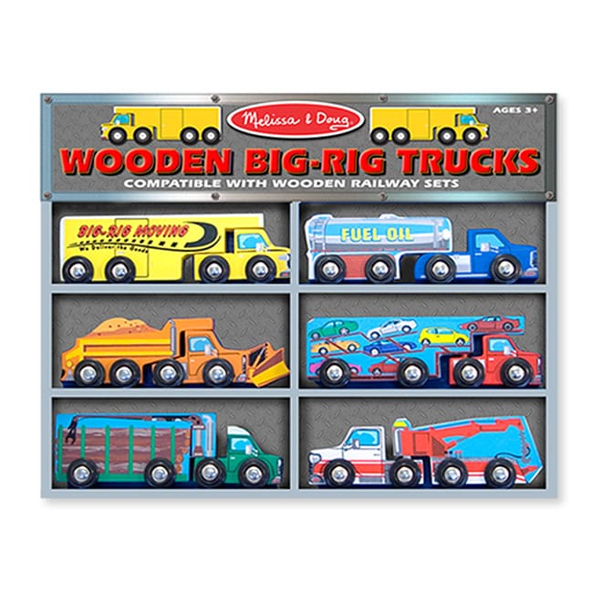 Melissa & Doug Wooden Big rig Truck Toys  