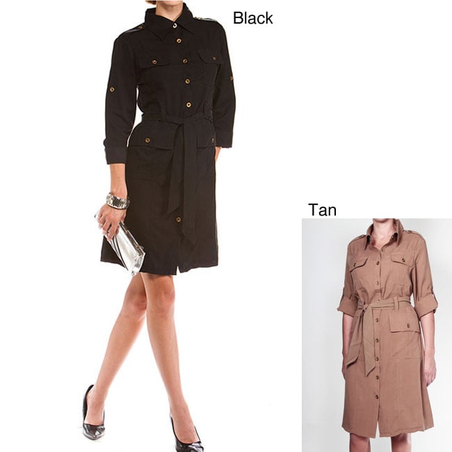 Tabeez Silk Shirt Dress  