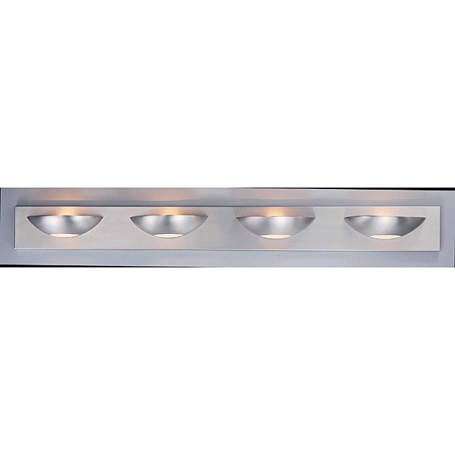 Triarch International Halogen Brushed Steel 4 light Bathroom Fixture