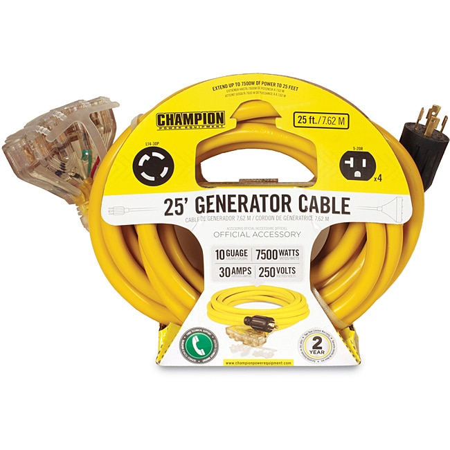 Champion 25 foot Generator Power Cord  