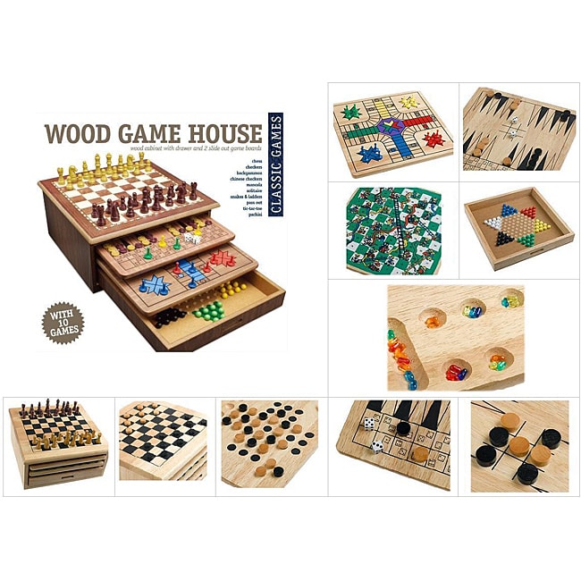 Cardinal Wood 10 Game House Set