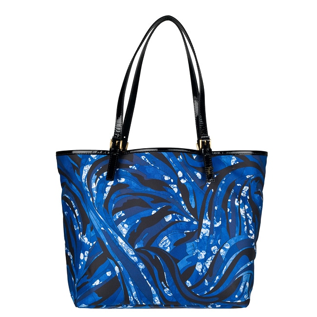 Emilio Pucci Blue Multicolored Tote