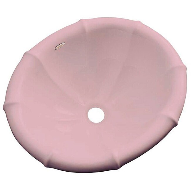 Madison Collection Naples Series Dusty Rose Dropin Bathroom Sink