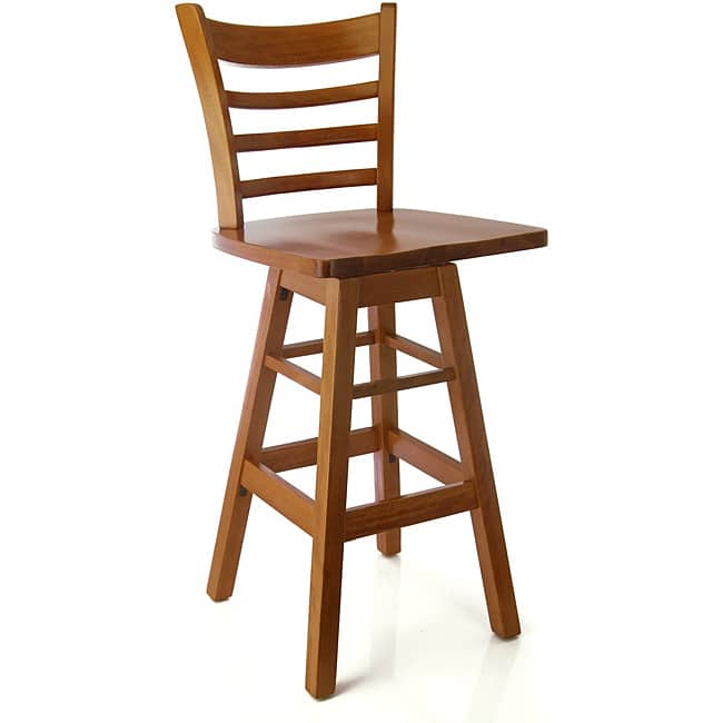 Ladder Swivel Cherry Barstool