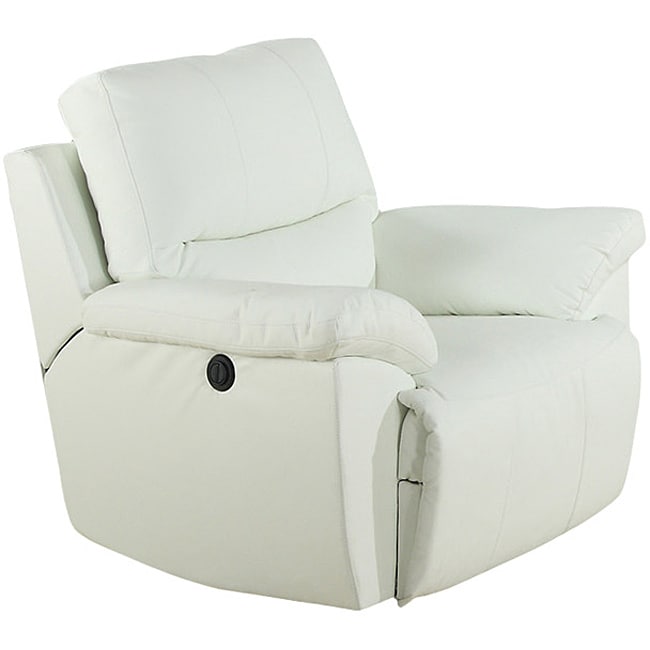 Javier White Reclining Chair  