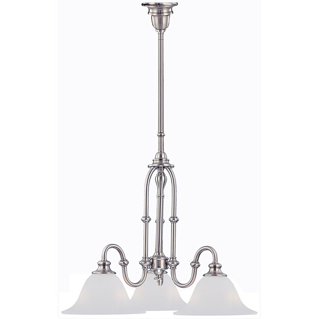 Cortland 3-light Satin Nickel Chandelier