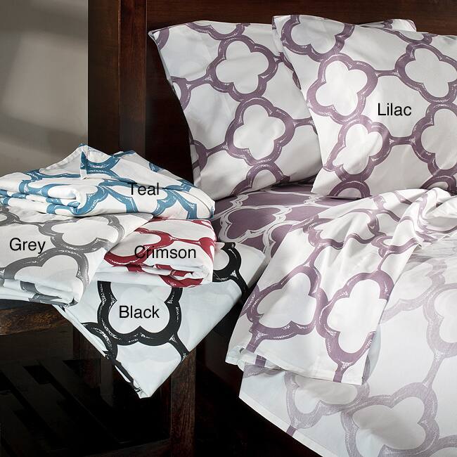 Lyon Cotton Rich Percale 300 Thread Count Full Sheet Set