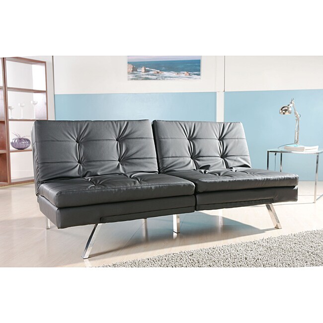 Memphis BLack Double Cusion Sofa Bed Today $375.99 Sale $338.39 Save