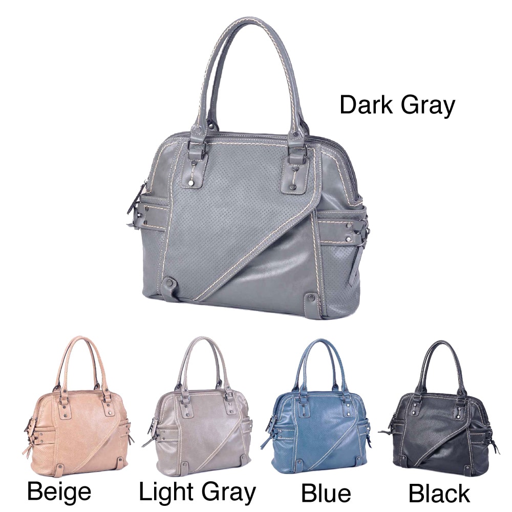 Deyce Lisa Faux Leather Satchel Handbag  