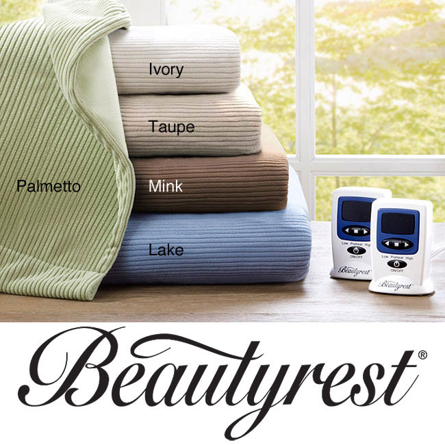 Beautyrest Ribbed Microfleece Full size Heated Blanket