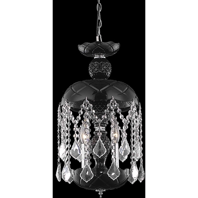 Black 3 Light Crystal Chandelier Today 