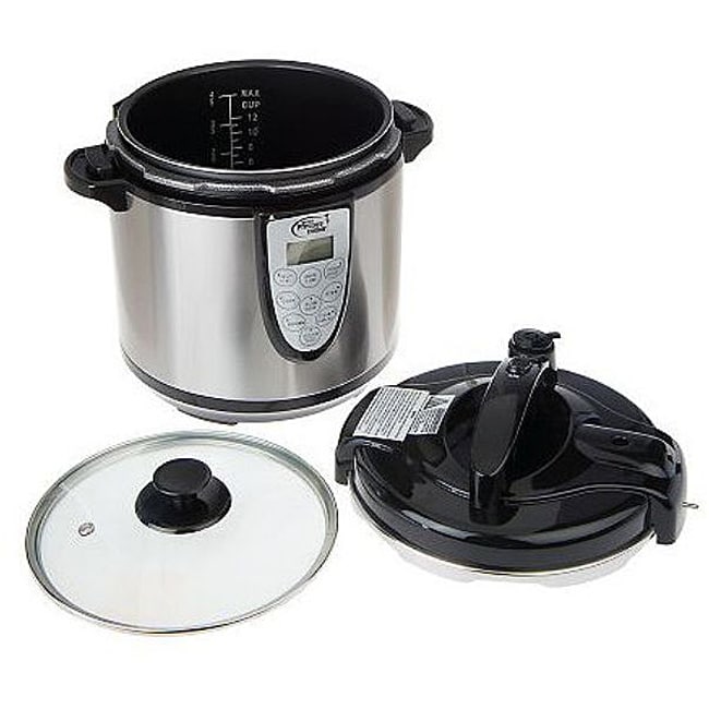 CooksEssentials Stainless Steel Nonstick 10 qt. Pressure Cooker w