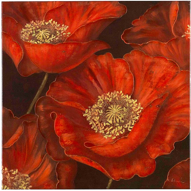 Fabrice de Villeneuve 'From the Flowershop' Canvas Art - Bed