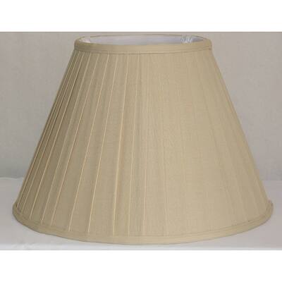 Crown Lighting Brussels Beige Box Pleat Linen Lamp Shade