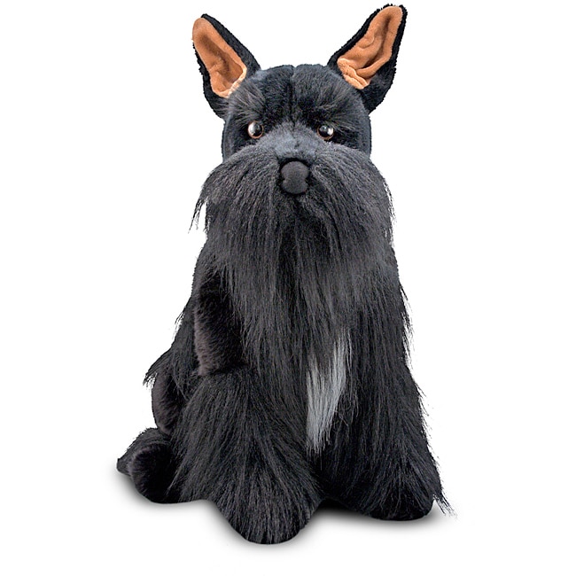 black miniature schnauzer stuffed animal