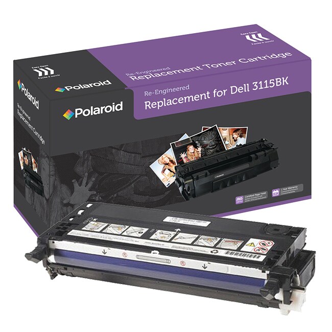 Dell 3110cn, 3115cn Black Toner Cartridge by Polaroid (Remanufactured)