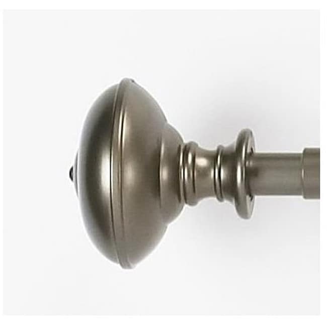 Othello 150 inch Pewter Curtain Rod Set