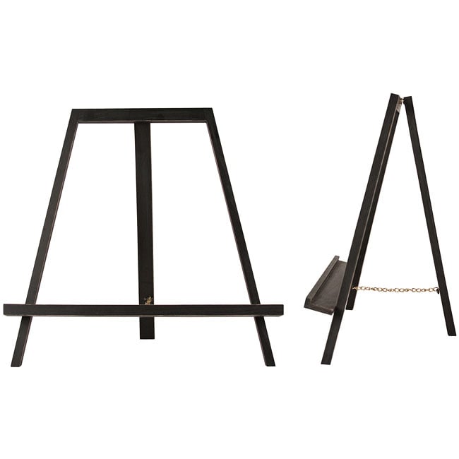 Display Easel black (BlackDimensions 11 inches long x 6 inches wide x 12 inches highMaterials Wood Display easel for decorative creations.  )