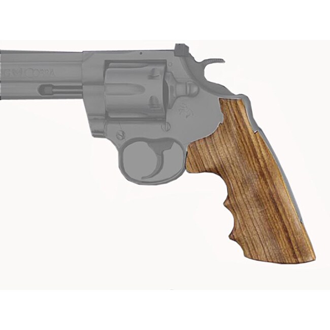 Hogue Colt King Cobra and Anaconda V-Frame Goncolo Alves Wood Grip