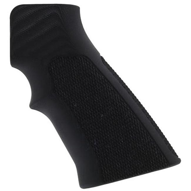 Hogue Checkered Black AR15 G 10 Grips Hogue Stocks & Grips