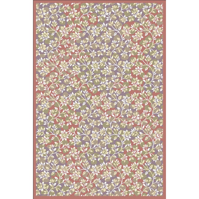 Woven Viscose Afreen Teastain Area Rug (5 X 7)