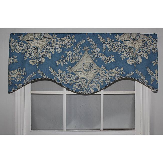 RLF Home 'Chick A Dee Blue' Cornice Valance