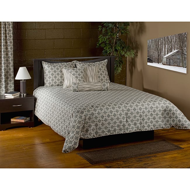 Nordic Grey 6-piece King Comforter Set