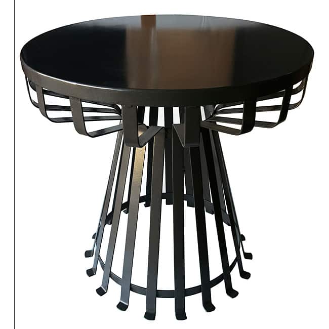 20-inch Flat Top Iron Side Table