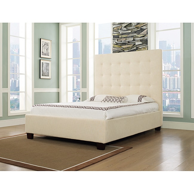 Malibu X Eastern Wheat Fabric King size Bed  