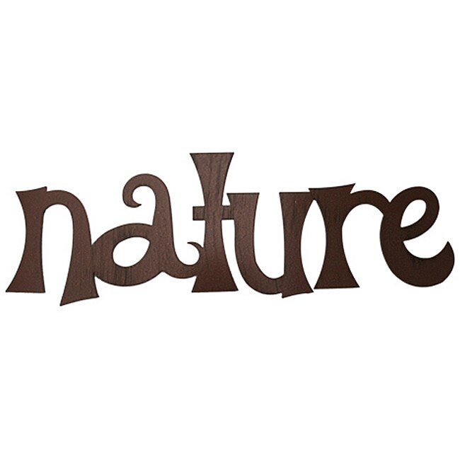 Metal 'Nature' Wall Word Art Free Shipping On Orders Over 45