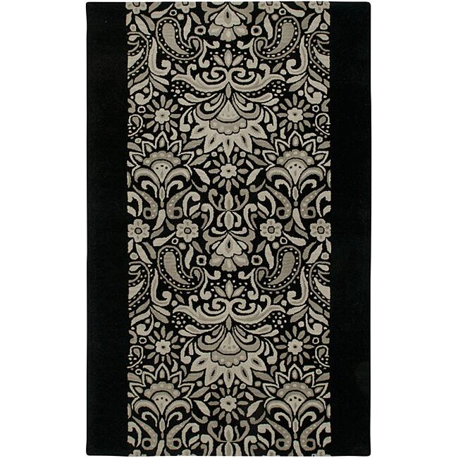 Hand-tufted Averlo Black Area Rug (9' x 12') - N/A