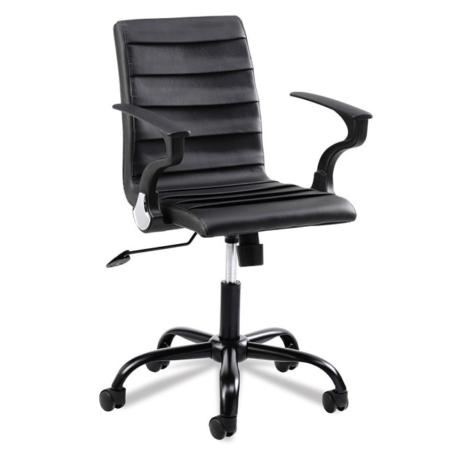 Favorite Finds Black Faux Leather Desk Chair