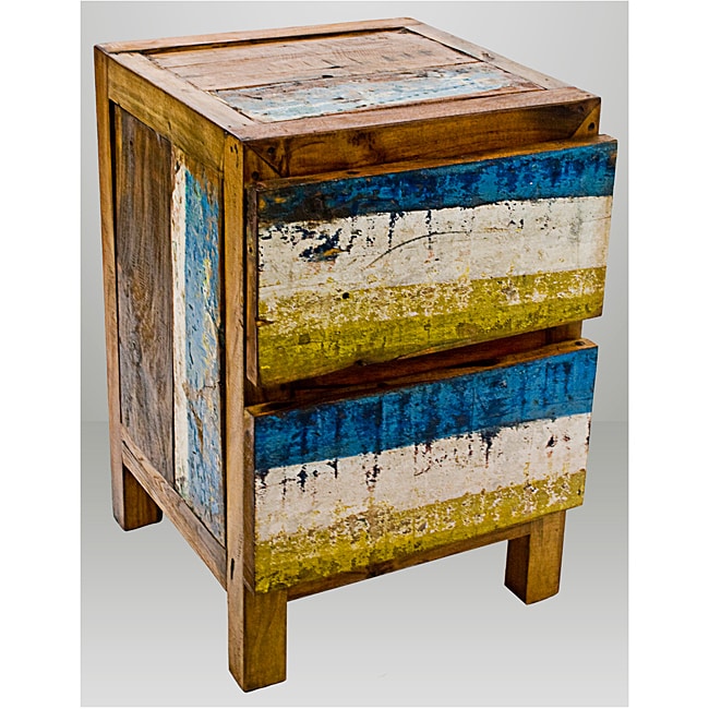 Shop Ecologica Furniture Nautical Reclaimed Teak Nightstand - Free