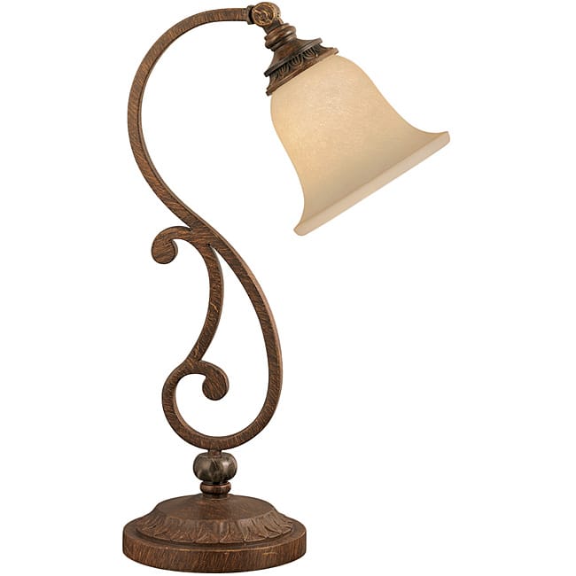 Aztec Lighting Traditional 1-light Golden Bronze Desk Lamp