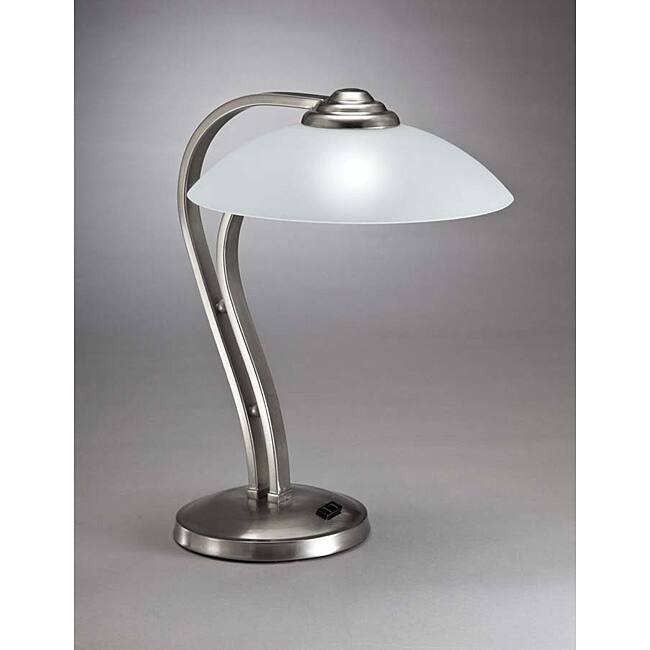 Aztec Lighting Contemporary 1-light Brushed Nickel Desk Lamp