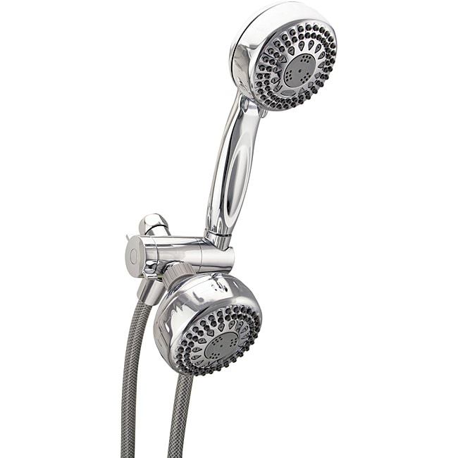 Waterrpik 2 in 1 Chrome Handheld Showerhead Shower System 